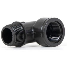 ABAZO Pump connection piece to a garden pump, connection to a hydrophore, set of pump accessories, nipple, check valve for the pump (connection elbow 1 inch AG-IG)