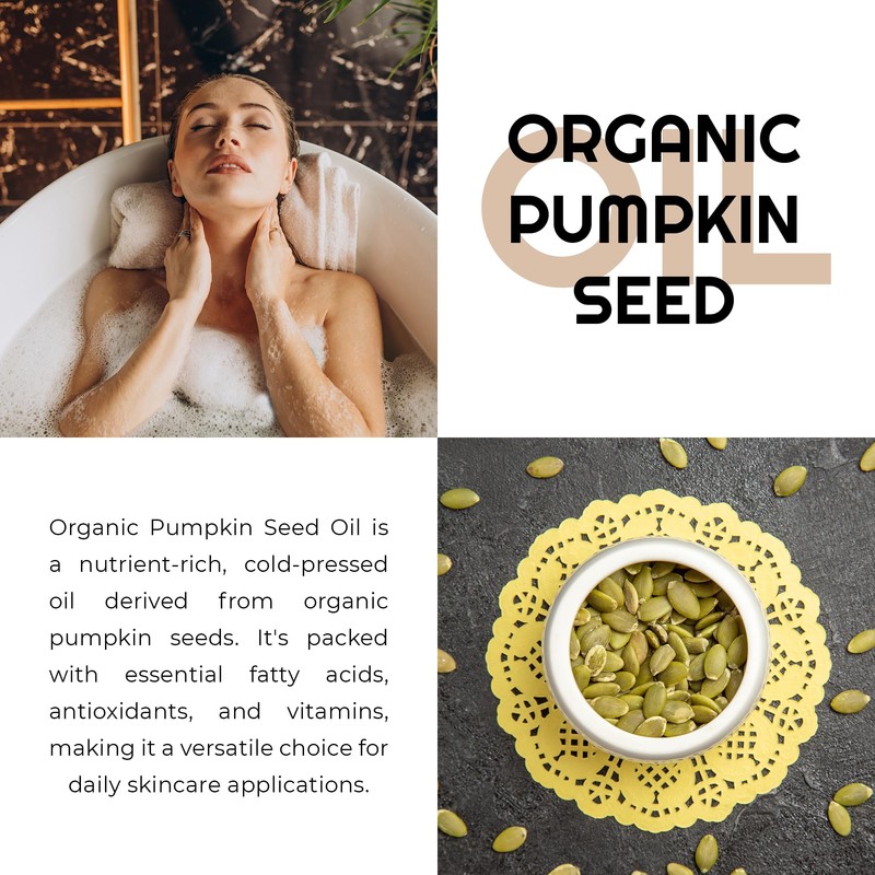 Organic Pumpkin Seed Oil Cold-Pressed Unrefined from Premium Nature, 100%