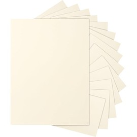 100 Sheets Cream Cardstock 8.5 x 11 Ivory Paper, 200gsm/75lb Off White Paper Card Stock for DIY Cards Making, Greeting Card, Business Cards, School Crafting, Menus, Certificates
