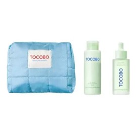Kit Tocobo Cica Dúo 2 Pzs Limpiador Y Suero  Cosmetiquera                                                                                             