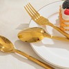 KINGSTONE Gold Silverware Set, Luxury 20 Piece Flatware Set for