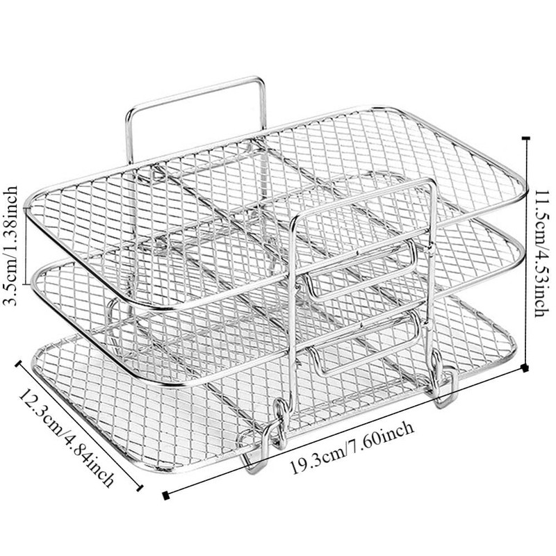 Wire Rack for Cooking, 3-Layers Air Fryer Rack, Cooking Rack,