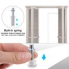 QUARKZMAN 4 Pack Bifold Door Hardware Top Pivot 3/8" Spring