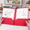 Plastic Folders with Pockets - Multicolor, 6 Pack, Durable 2-Pocket