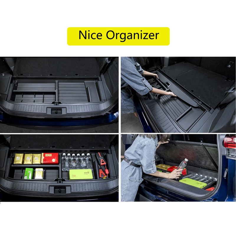 AutoQi For 2020-2025 Toyota Highlander Trunk Hidden Storage Box, SUV