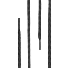 Di Ficchiano Round Shoelaces for Business, Sports and Leather Shoes, Tear-Resistant All-Round Laces, Diameter 3 mm, Lengths 60 cm - 130 cm, 25 Colours Made in Europe, black