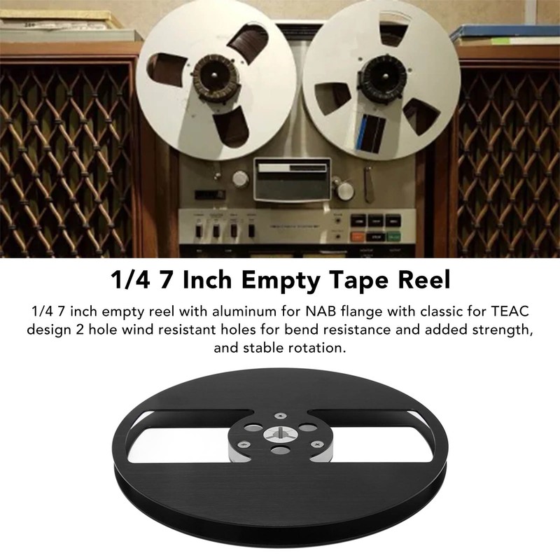 1/4 7 Inch Empty Tape Reel Aluminum Alloy 2 Holes