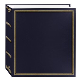 Pioneer Photo Albums TR-100/NB TR-100 Navy Blue Magnetic 3-Ring Photo Album 100 Page