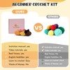Crochet Kit, Beginner Pizza and Croissant Crochet Kit, Complete Amigurumi