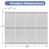 Shengyongh SS67241 (4-Pack) 17 5/8" Stainless Steell Grates Replacement for