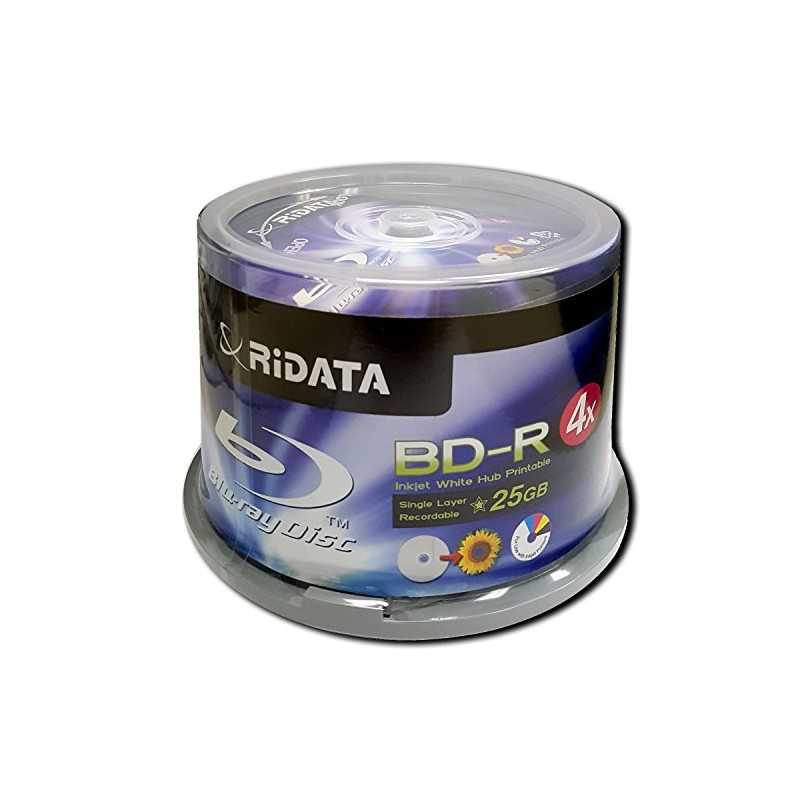 RIdata / BD-R / 4X / 25GB / 50pk