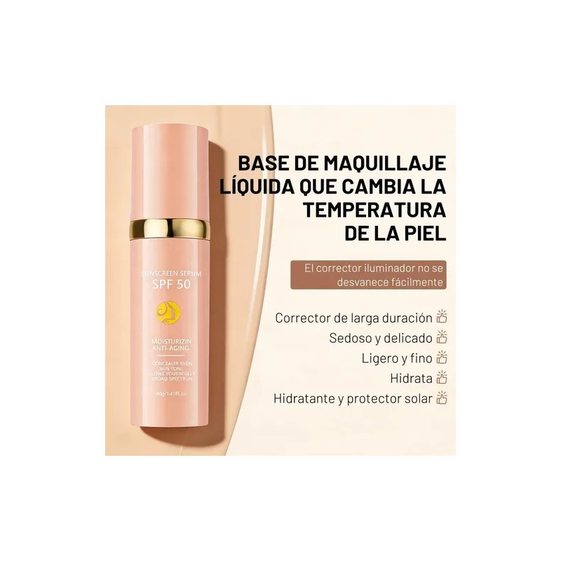 1 Bio Foundation 4 En 1 Base Hidratante Que Cambia
