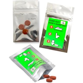 New Resources Group Marine Water Leak Fluorescent Tracing Tablets Pack Neon Green Dyes Detect Illegal Discharge Boats, EPA Standard Sewer and Drain Commercial (3 Pack)