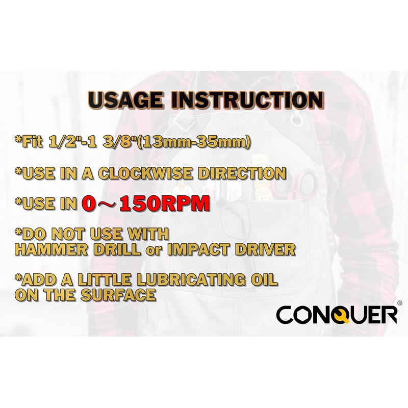 CONQUER Tools Deburring External Chamfer Tool, Premium Tungsten Blade, Deburring