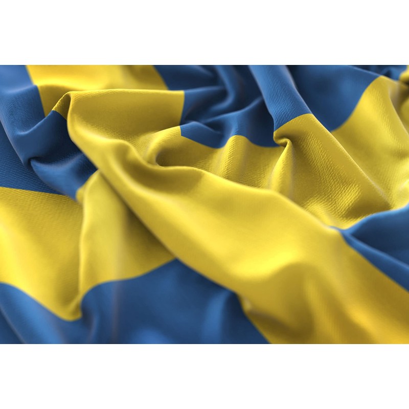 Aricona Sweden Flag, Swedish National Flag with Brass Eyelets, 90