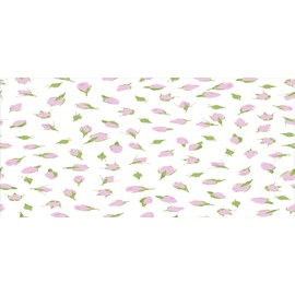 Ambesonne Rose Pencil Pen Holder, Rosebuds Romantic Flowers with Leaves Wedding Valentines Day Theme, Ceramic Pencil Holder for Desk Office Accessory, 3.6" X 3.2", Fern Green Pale Pink