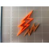 Lighting Bolt Cookie Cutter, Plastic, Mixed, 3"