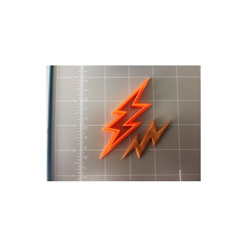 Lighting Bolt Cookie Cutter, Plastic, Mixed, 3"