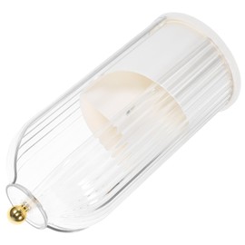 Makeup Brush Holder 360° Rotating Makeup Organizer Large Capacity Pen Cup with Lid