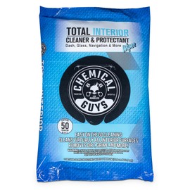Chemical Guys Chemical Guys PMWSPI22050 Total Interior Cleaner & Protectant Wipes Mega 50 Pack, Safe for Cars, Trucks, SUVs, Jeeps, Motorcycles, RVs & More ( 50 Ct)