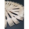 Leaf Dry 100 units Pack - ECO Disposable Wooden Forks