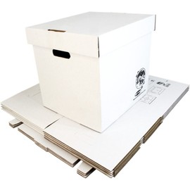 Square Deal Recordings & Supplies 5 Heavy-Duty Cardboard 12" Vinyl Record Storage Boxes - Holds 90 Each #12BC13