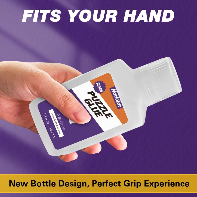 Nariolar 5.1 fl oz/150 ml Jigsaw Puzzle Glue Clear with