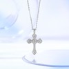 Cross Pendant Necklace, Women's Cross Pendant Classic 925 Sterling Silver