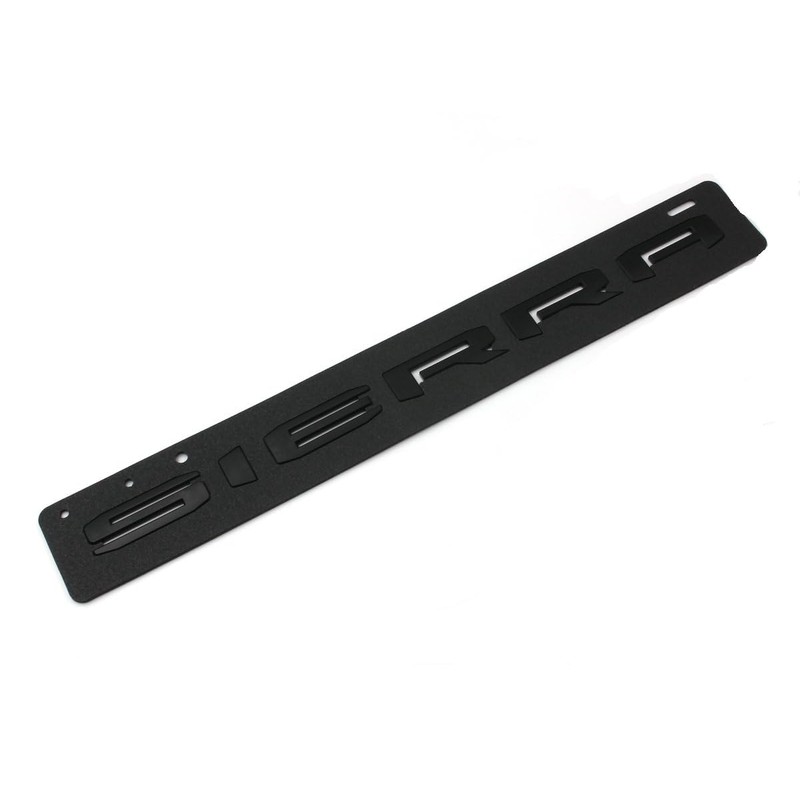 Mnneryss 6PCS Matte Black AT4 HD Emblems Sierra Letters Compatible