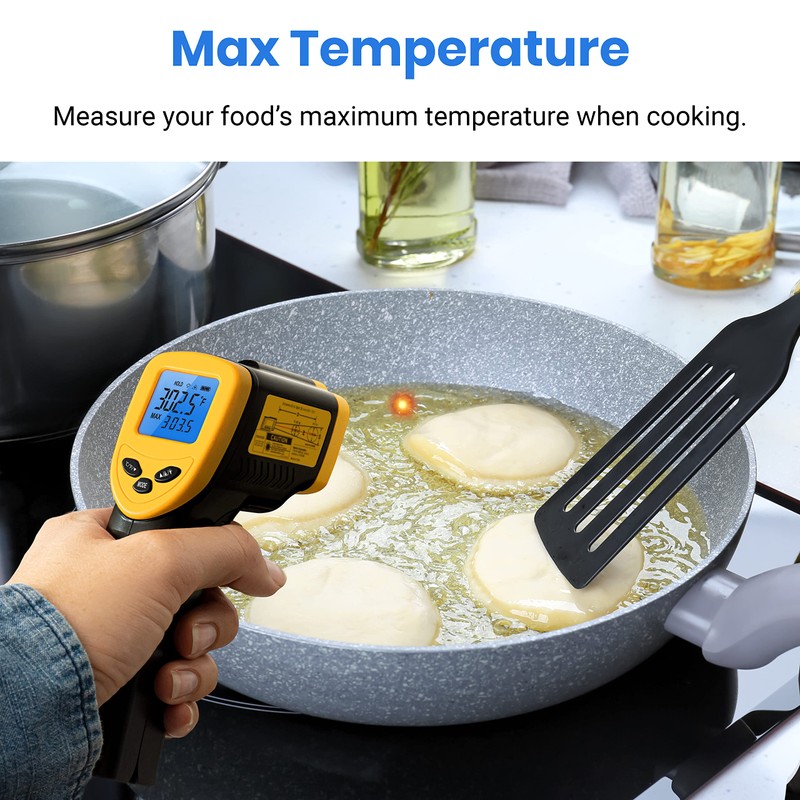 Etekcity Infrared Thermometer Temperature Gun 1080, -58°F to 1130°F for
