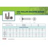 Countersunk Machine Screws/Bolts Zinc Plated Pozi Csk Head M6 6mm
