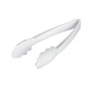 Restaurantware White Serving Tongs 10 count 9” Heavy Duty Disposable