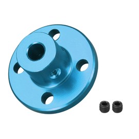 DMiotech 4 mm Inner Diameter H13 x D10 Flange Coupling Connection Rigid Guide Shaft Coupler Shaft Coupling with Screws for Crafts RC Model Engines Sky Blue