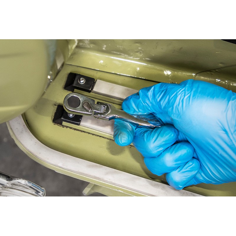 Sealey Siegen 1/4" Hex Micro Flexi-Head Ratchet Bit Driver -