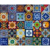 Escanver 115 Piezas Azulejo Talavera 10cm Diferentes Variados Confeti