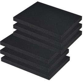 SUUMSANHX Polyurethane Foam Foam Board - 16 x 12 x 1 inch Cuttable Foam Insert - Organized Storage for Toolbox Camera Storage and Craft Hardware - Cushion Foam ShockProof Foam Pads (6)