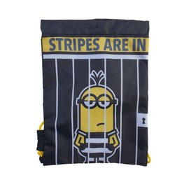 Kids Children Boys Girls MINIONS Kevin Gym Bag Swim Shoe PE drawstring School Travel Tote Bag