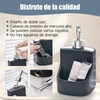 Ulable Dispensador de jabón para Platos,Jabonera Cocina con Guarda Estropajos