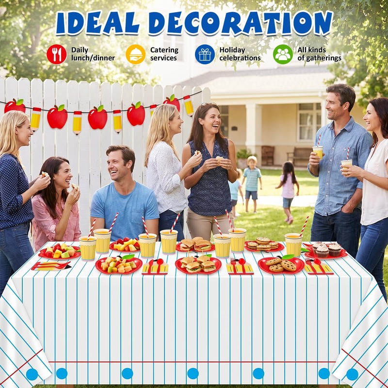ComfyKit 171PCS Back to School Party Supplies,School Tableware Set