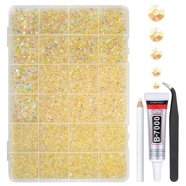 qiipii qiipii Light Champagne AB Resin Rhinestones w B7000 Jewelry