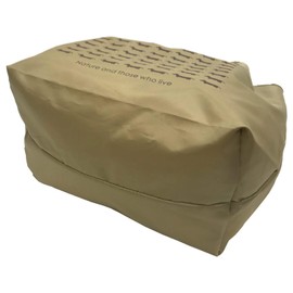 Yusaisha 3L02-01 Tote Bag, Eco Bag, Square Shape, Gusset, Dog Pattern, Khaki, Approx. Length 14.6 x Width 12.6 x Gusset, 8.3 inches (37 x 32 x 21 cm), WHOLLY Compact, Foldable, Shopping Bag