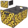 Homeve Trunk Organizer, Car Storage, Reinforced Handles, Collapsible Multi-Compartment Car