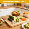 2 In 1 Julienne Peeler, Stainless Steel Vegetable Peeler with