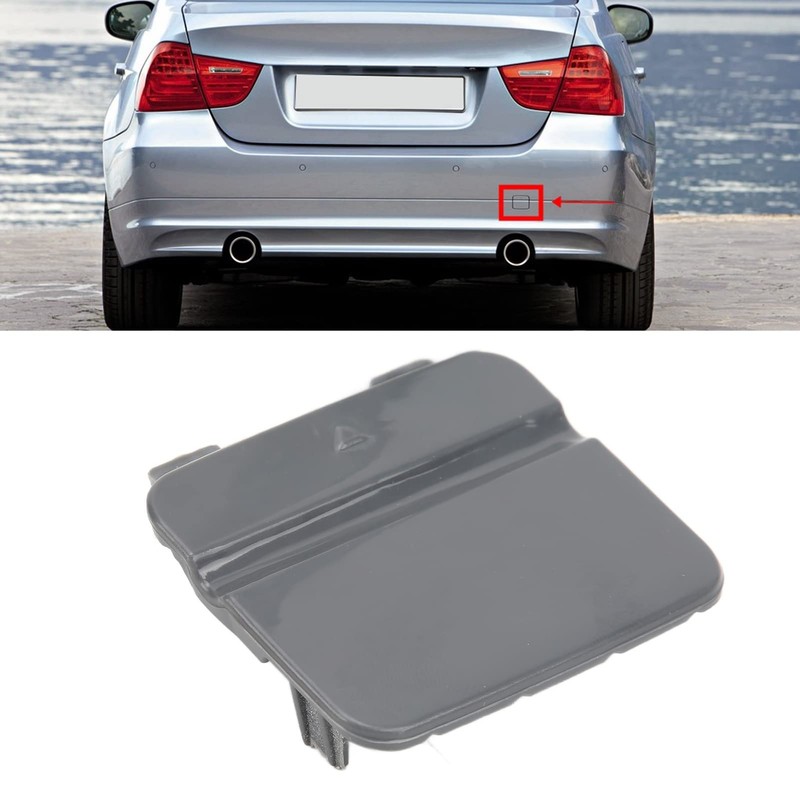 Akozon Bumper Covers 51127202673 Tow Hook Cover Cap for Rear