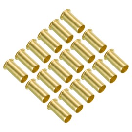 PATIKIL 6mm ID 8mm OD Brass Compression Insert, 24 Pack Insert Tube Support Compression Fitting Accessories Kit for Water Oil Air Pipe