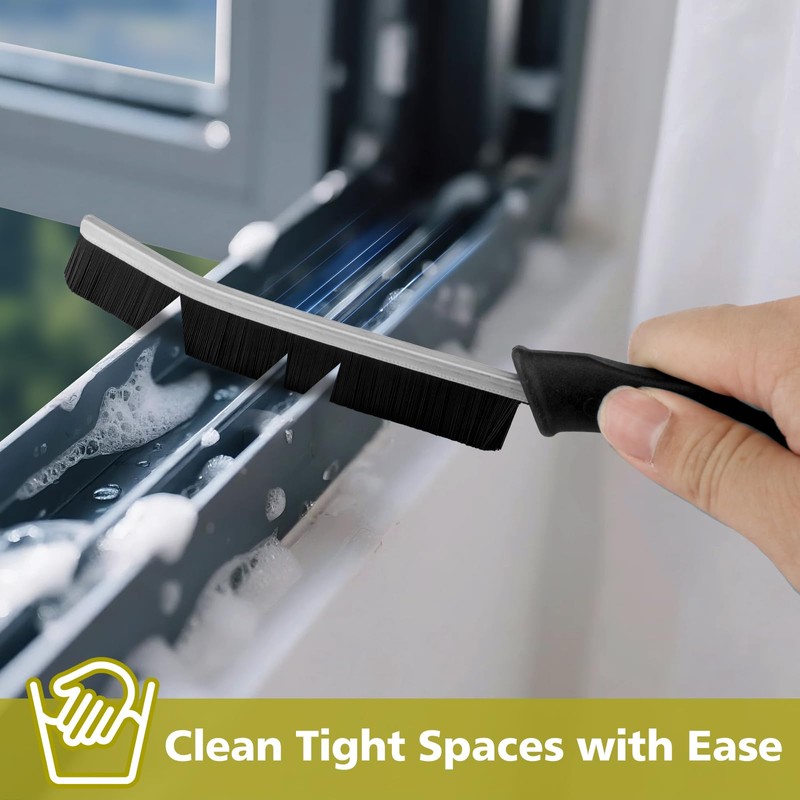 6PCS Crevice Cleaning Brush & Grout Brush Set – Efficient