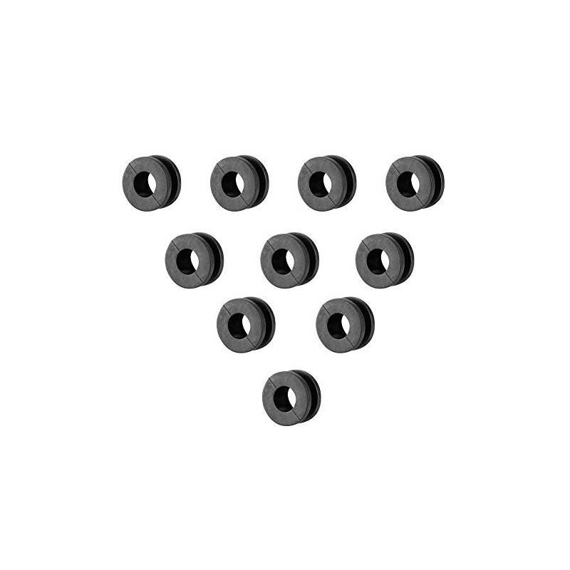 Suuonee Motorcycle Fairing Discs 10 Pieces ABS Black Motorcycle Rubber