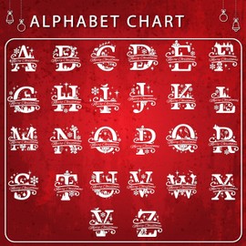 Initial Ornament for Christmas Tree Decorations - 12x10cm - Xmas Wooden Hanging Green Baubles, Christma Family Tree Gifts C3 (Initial #R)