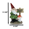 Ebros Gift Whimsical Festive Holiday Mr Gnome Grandpa Standing by