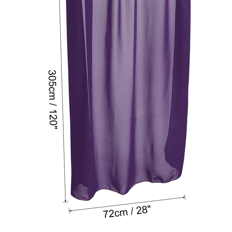 sourcing map 10 ft Chiffon Table Runner 28 x 120